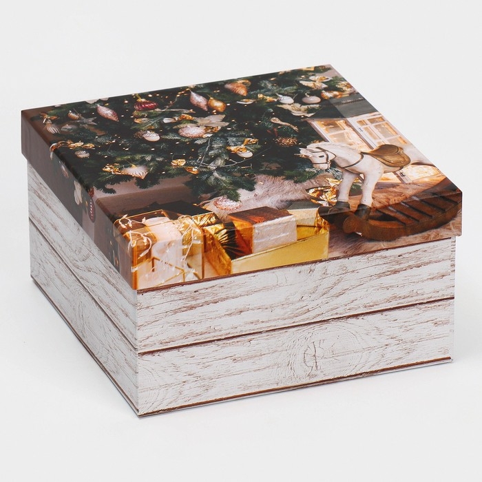 Набор подарочных коробок 6в1 «С Новым годом», 10 х 10 х 6 - 20 х 20 х 11 см, Новый год Набор подарочных коробок 6в1 «С Новым годом», 10 х 10 х 6 - 20 х 20 х 11 см, Новый год