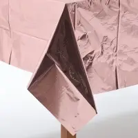 Скатерть "Розовое золото"фольга 137х183 см