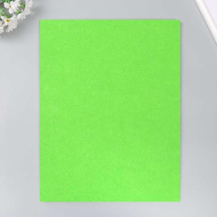 Фетр 2 мм Фетр 2 мм "Неоново-зелёный" набор 4 листа 30х40 см