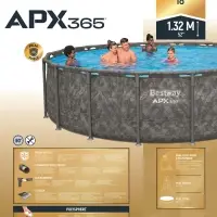 Бассейн каркасный Steel Pro Max, 549&times;132 см, фильтр-насос, лестница, тент, круглый, 561KC Bestway