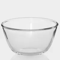 Салатник Доляна Simple, 750 мл, 15&times;8 см, стекло, прозрачный