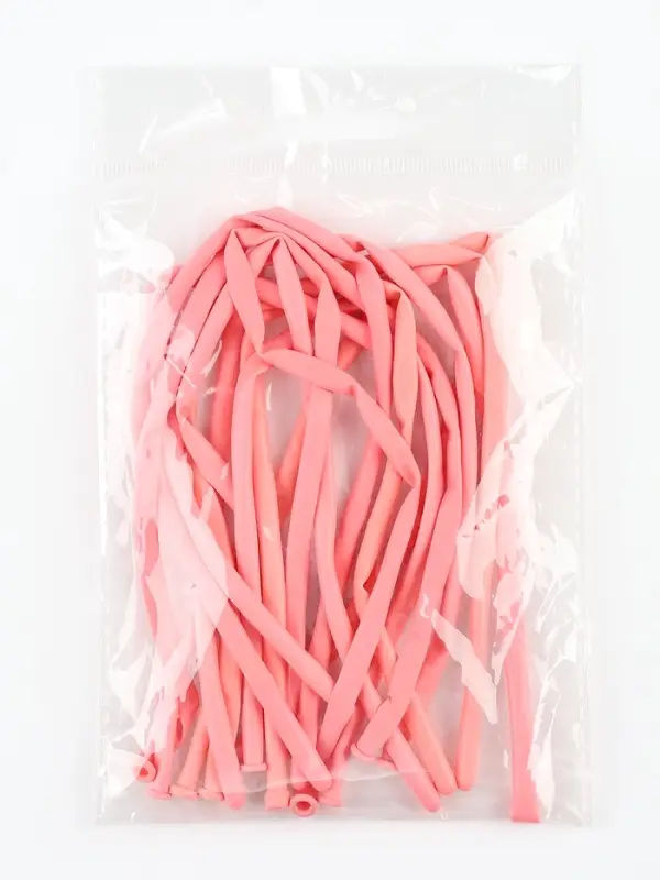 Воздушные шары для моделирования 125 см, d=2.5 см, 10 шт., розовые Воздушные шары для моделирования 125 см, d=2.5 см, 10 шт., розовые