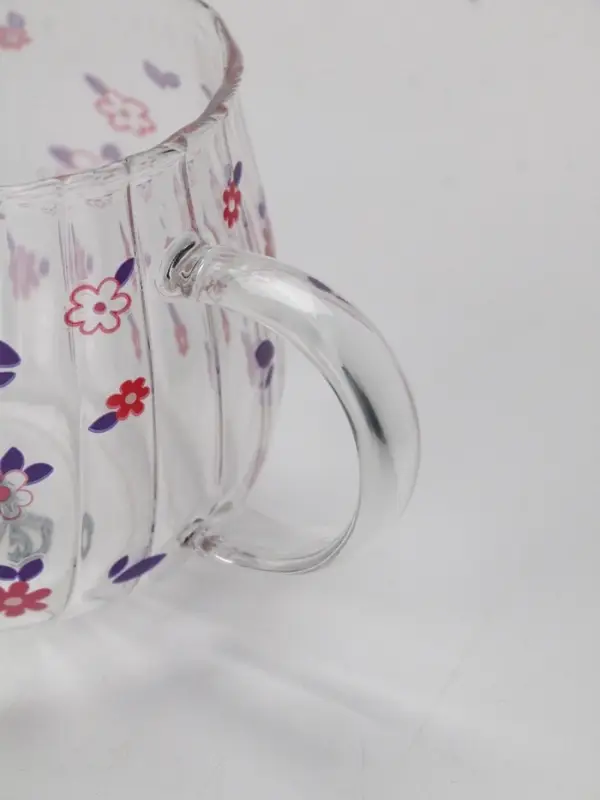 Кружка стеклянная «Цветы», 350 мл Кружка стеклянная «Цветы», 350 мл