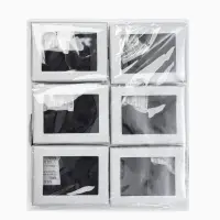 Набор подарочных коробочек 6 шт. под набор &laquo;Селебрити&raquo;, 7&times;9 см, серебристый, чёрный