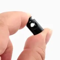 Фиксатор для шнура, d=5 мм, 10&times;20 мм, 5 шт., чёрный