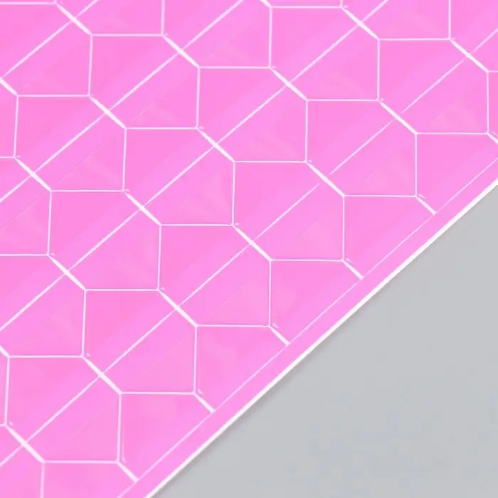 Набор уголков с кармашком для фотографий 102 уголка "Розовый с прозр. плёнкой" 10,3х14,8 см