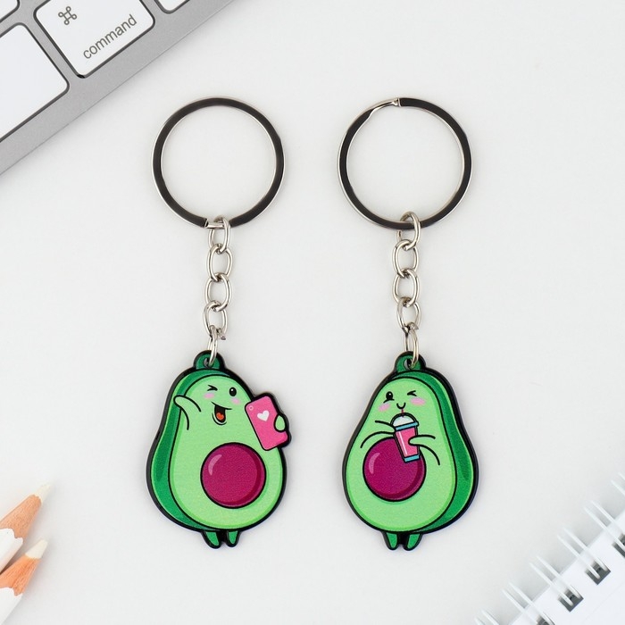 Набор брелоков «Авокадики», 2 шт. Набор брелоков «Авокадики», 2 шт.