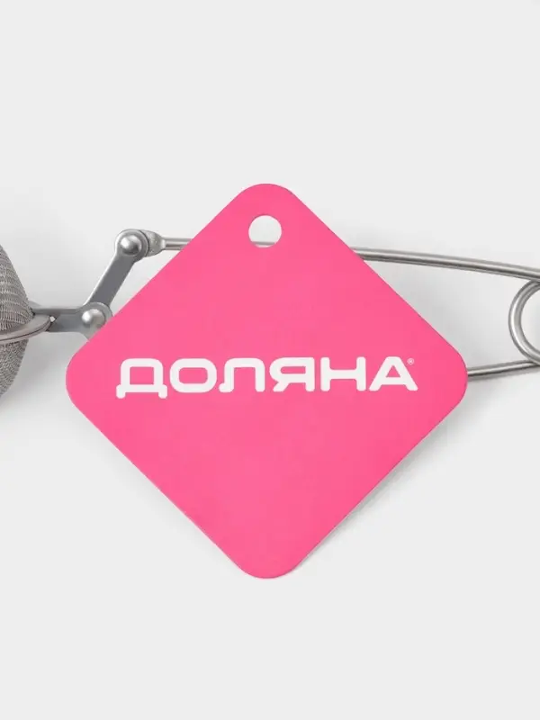 Ситечко для чая Доляна &laquo;Лаванда&raquo;, 15.5&times;4.5 см, серебристое