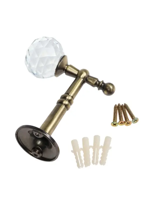 Крючок - держатель для штор на стену CAPPIO KS043, металлический, цвет бронза, 2 шт Крючок - держатель для штор на стену CAPPIO KS043, металлический, цвет бронза, 2 шт