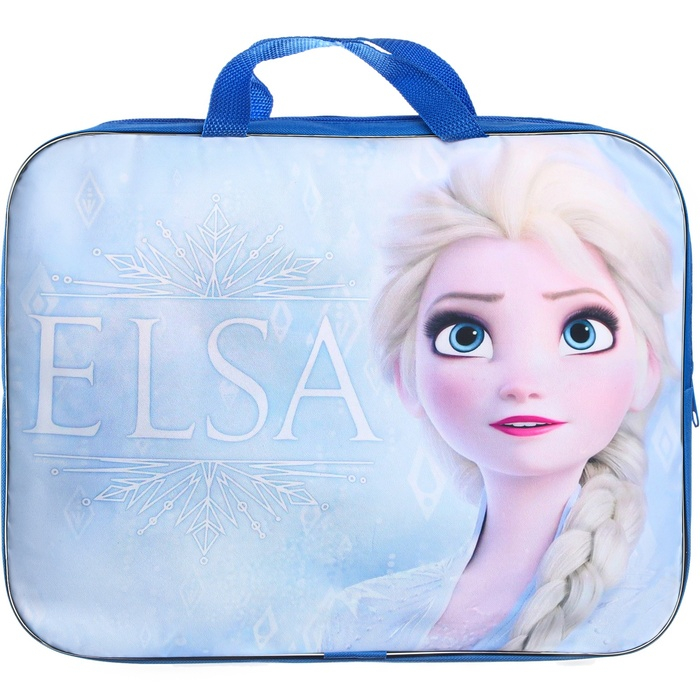 Папка с ручками текстильная А4, 350х270х100 мм, Холодное сердце Папка с ручками текстильная А4, 350х270х100 мм, Холодное сердце