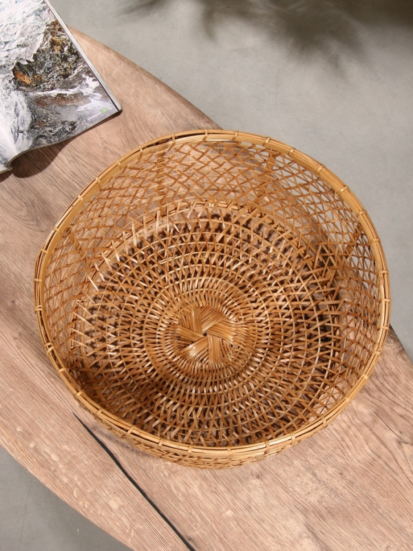 Корзина плетёная  Корзина плетёная "Клоус" бамбук 40х40х16 см, светлая