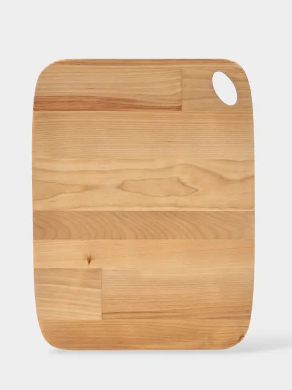 Доска разделочная, пропитана маслом, береза, 27,5х21х1,8/1,6 см