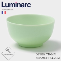 Салатник Luminarc DIWALI PARADISE GREEN, 750 мл, d=14,5 см, стеклокерамика, светло-зеленый