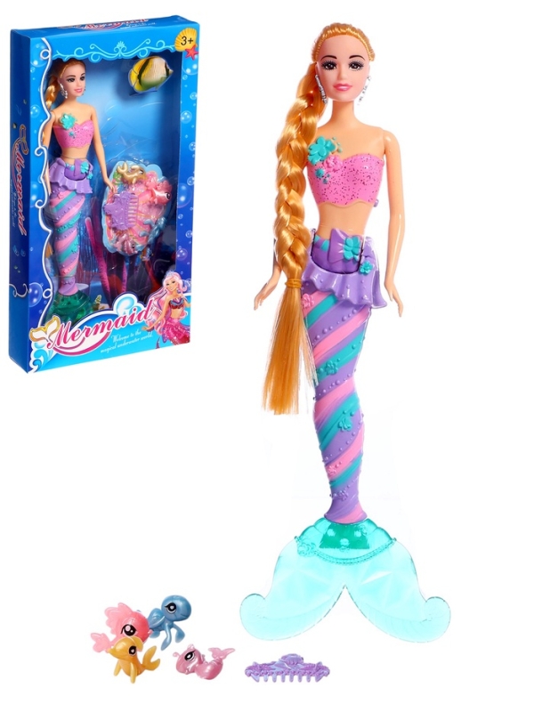 Кукла-русалка  Кукла-русалка "Волна океана", МИКС