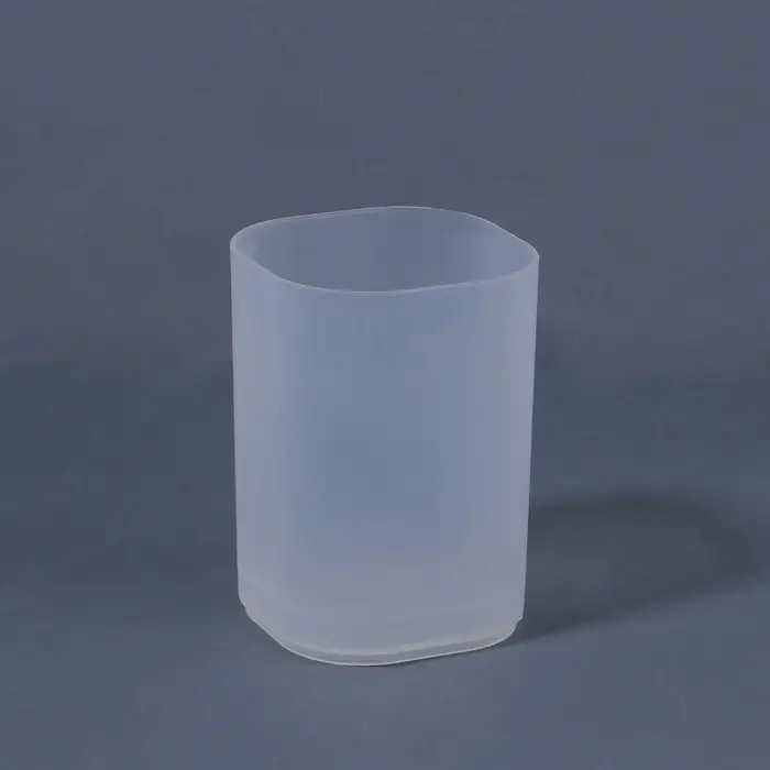 Органайзер - подставка для хранения маникюрных/косметических принадлежностей «STANDART», 7 × 7 × 9 см, цвет белый матовый