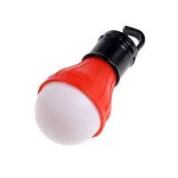 Фонарь кемпинговый, 60 Лм, 3 режима, от батареек 3&times;ААА, 11&times;5 см, красный