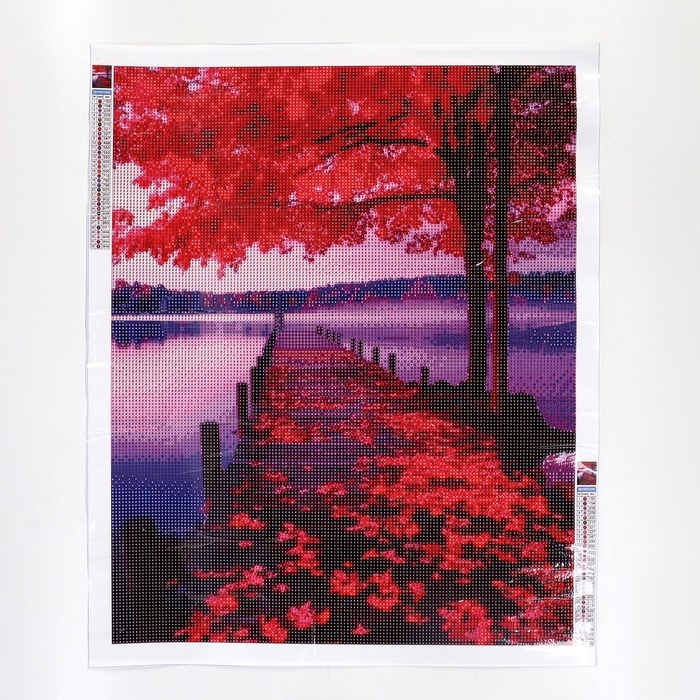 Алмазная мозаика с полным заполнением на холсте «Осень», 40 х 50 см Алмазная мозаика с полным заполнением на холсте «Осень», 40 х 50 см