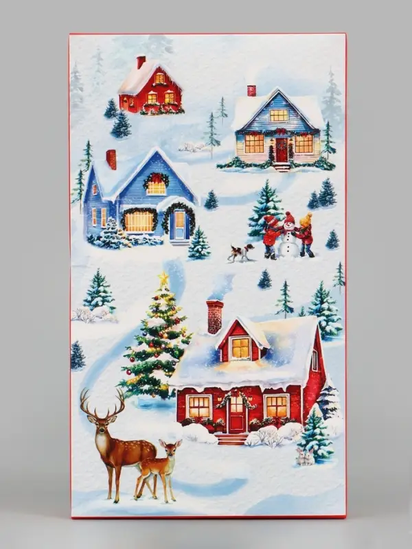 Коробка подарочная сборная &laquo;Елочные игрушки&raquo;, 20&times;2&times;12 см