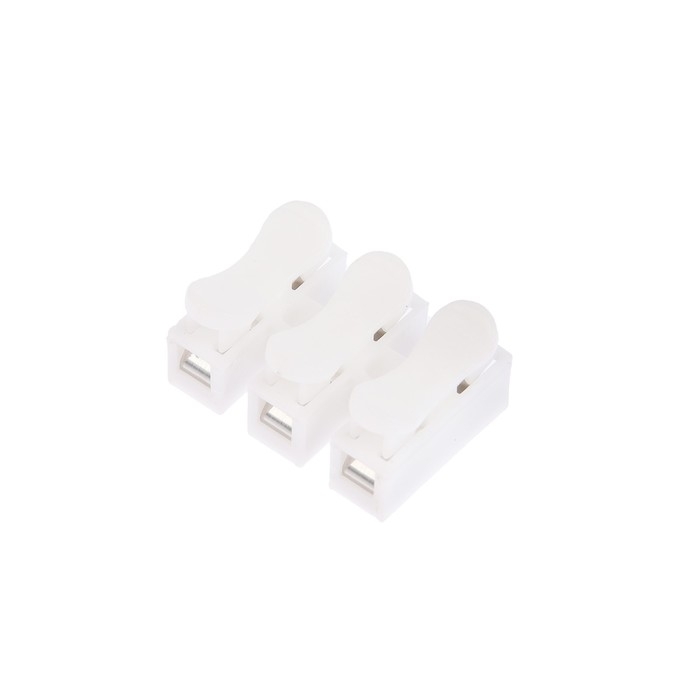 Клемма пружинная соединительная Luazon Lighting, КСП-3Р, 10 А, набор 10 шт Клемма пружинная соединительная Luazon Lighting, КСП-3Р, 10 А, набор 10 шт