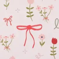 Бумага упаковочная двухсторонняя &laquo;Банты&raquo;,  70 х 100 см