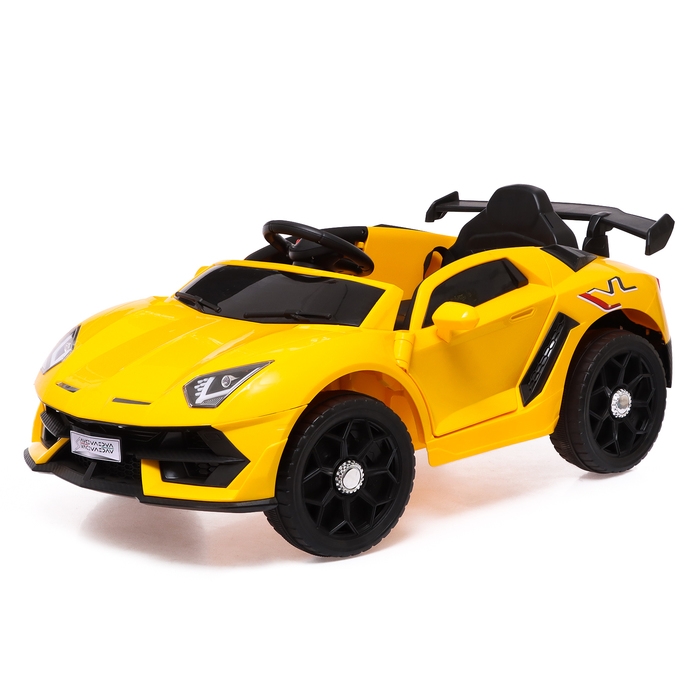Электромобиль «Ламбо», 2 мотора, цвет желтый Электромобиль «Ламбо», 2 мотора, цвет желтый