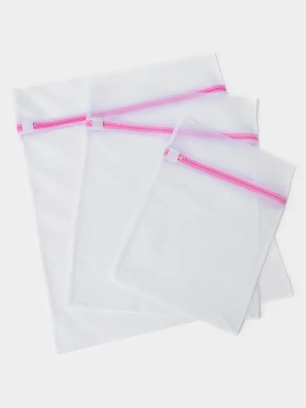 Мешки для стирки, 4 шт., L= 60&times;50, M=50&times;40, S=40&times;30, Цилиндр=15&times;16, белые