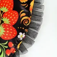 Карнавальный воротник "Народная краса" цвет чёрный Карнавальный воротник "Народная краса" цвет чёрный