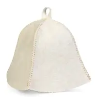 Набор банный 2 шапки "Царский", белый Набор банный 2 шапки "Царский", белый