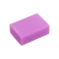 Набор ластиков 5 штук прямоугольных НЕОН фиолетовый (штрихкод на штуке)