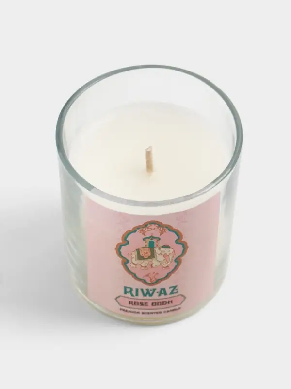 Свеча ароматическая в стекле &laquo;Роза&raquo;, соевый воск, 120 г