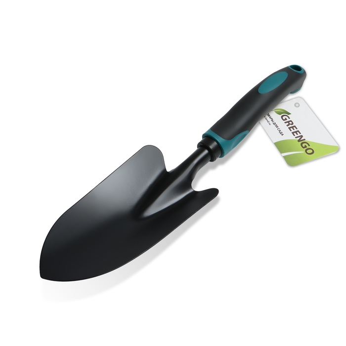Совок посадочный Greengo, длина 31,5 см, ширина 8,5 см, эргономичная прорезиненная ручка Совок посадочный Greengo, длина 31,5 см, ширина 8,5 см, эргономичная прорезиненная ручка