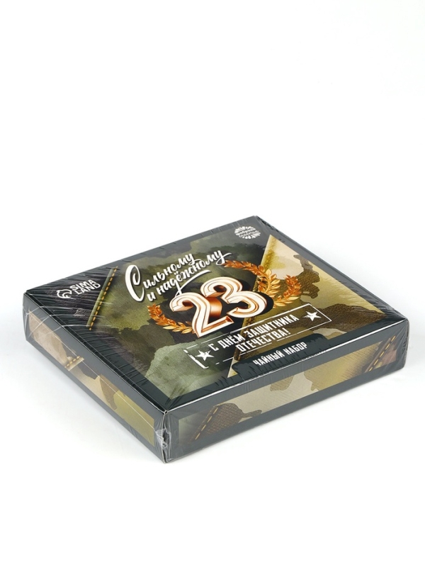 Набор чая  Набор чая "Сильному и надёжному", 20 г + 12 п