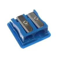 Точилка ErichKrause Base Duo Classic, с контейнером, МИКС