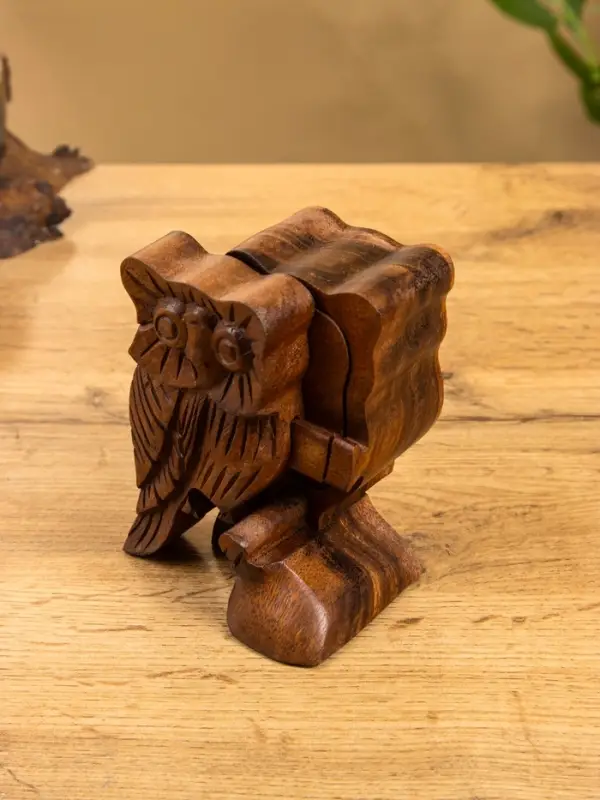 Шкатулка с секретом &laquo;Сова&raquo;, 12&times;7&times;6.5 см