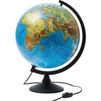 Глобус 320мм, физический подсветка, Серия Классик