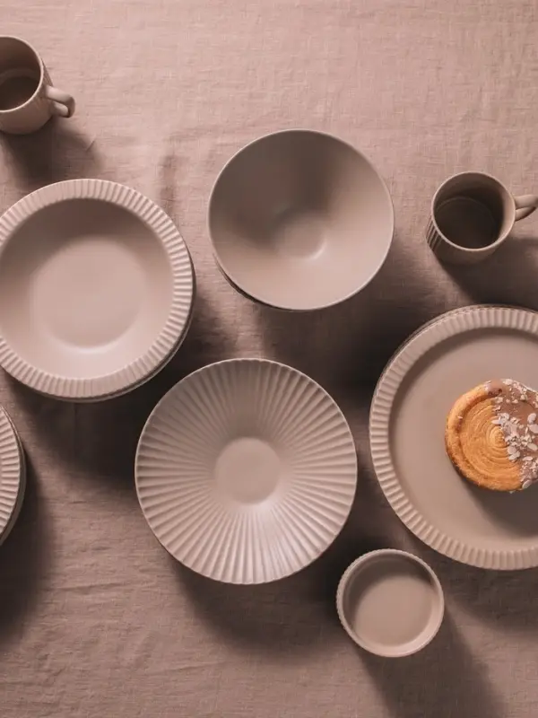 Тарелки Magistro Jarwah Lausanne, 550 мл, 21.3&times;4 см, глубокие, набор 2 шт., фарфор, бежевые