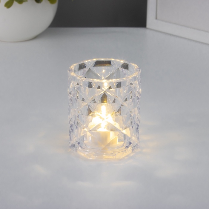 Ночник Ночник "Хрустальный бокал" LED 0.3Вт 4,9х4,9х5,5см