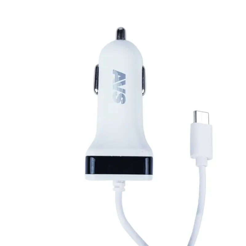 USB автомобильное зарядное устройство AVS 1 порт+ Type C  UC-443 (2,4А)