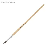 Набор кистей для рисования, белка, 5 штук: № 1, 2, 3, 4, 5, круглые, деревянная ручка, международный размер