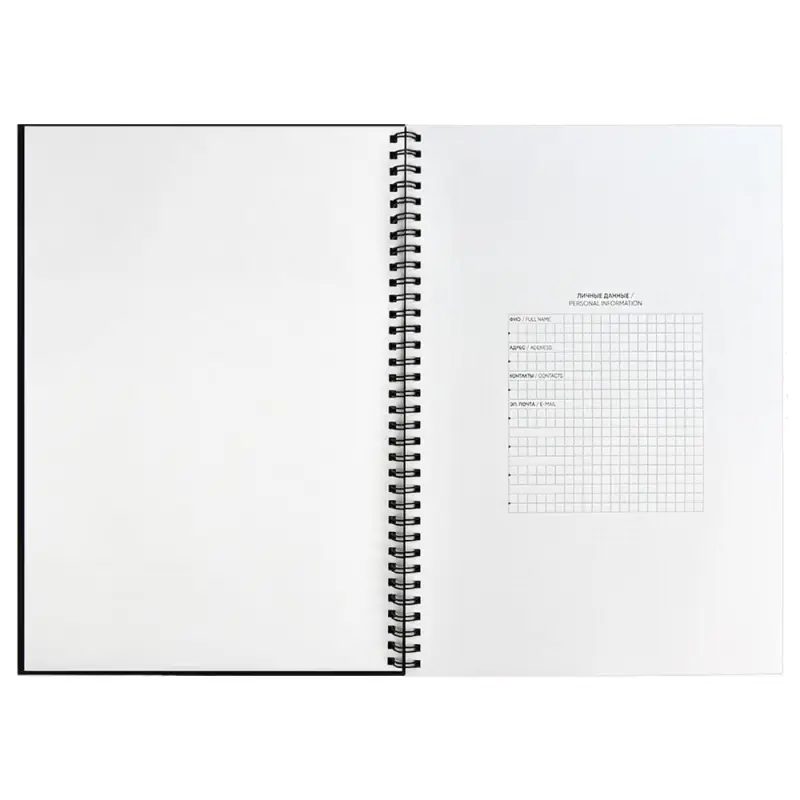 Ежедневник Notera, недатированный, черный Ежедневник Notera, недатированный, черный