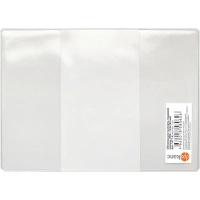 Обложка для паспорта труд. книжки нов. образца,прозрачн.,132x183, 1071.К(Э)