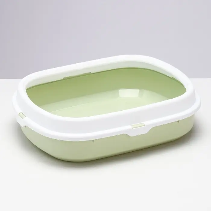 Туалет с бортом 40×34×11 см, зелёный Туалет с бортом 40×34×11 см, зелёный