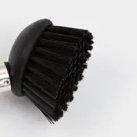 Дозатор для моющего средства Доляна &laquo;Милитари&raquo;, 370 мл, с губкой и щёткой, белый