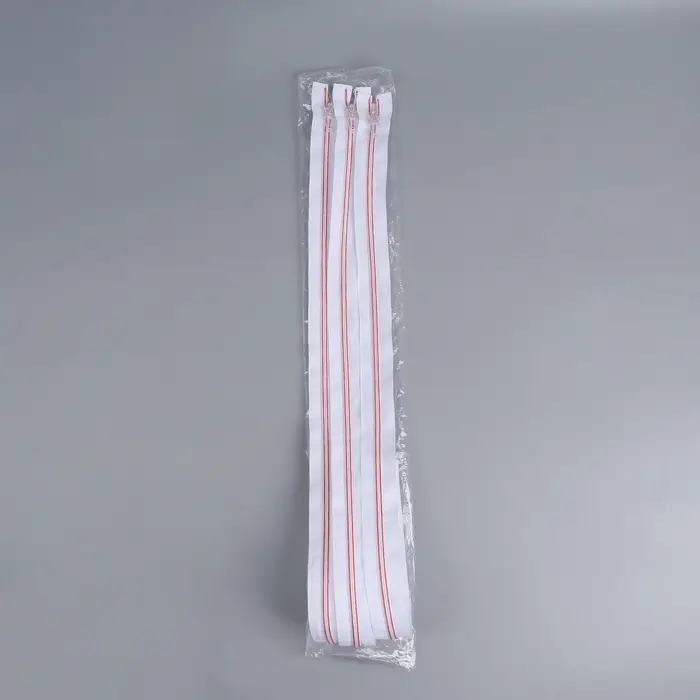 Молния «Спираль», №5, разъёмная, замок автомат, 70 см, белая, розовая Молния «Спираль», №5, разъёмная, замок автомат, 70 см, белая, розовая