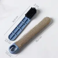 Щётка для окон, длина 44 см, велюровая насадка 18.2&times;6.5 см, щётка для одежды 18.2&times;2 см, пластиковая щётка 2&times;14.5 см, силиконовый сгон 18.2 см