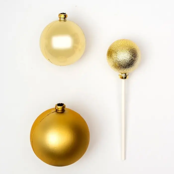 Топпер для торта &laquo;Шары&raquo;, золотой