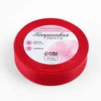 Лента капроновая, 20 мм, 20&plusmn;1 м, красная, №26
