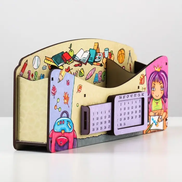 Органайзер для канцелярии &laquo;Школа удобств&raquo;, вечный календарь