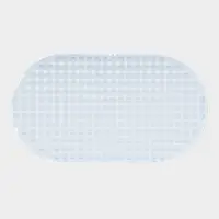 Коврик для ванной на присосках Доляна, 66&times;36 см, белый