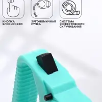 Рулетка малая эконом, 3 м, до 18 кг, зелёная